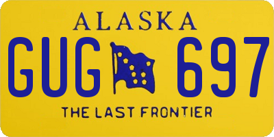 AK license plate GUG697