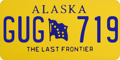 AK license plate GUG719