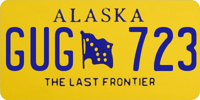 AK license plate GUG723