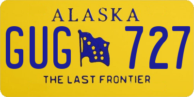 AK license plate GUG727