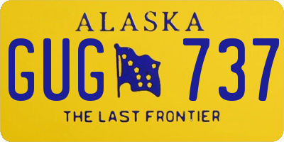 AK license plate GUG737