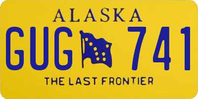 AK license plate GUG741