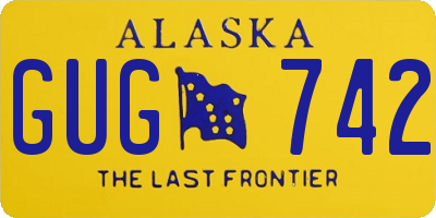 AK license plate GUG742