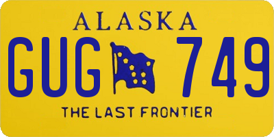 AK license plate GUG749