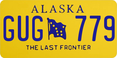 AK license plate GUG779