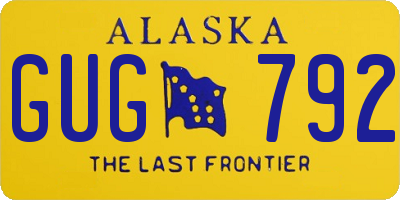 AK license plate GUG792