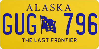 AK license plate GUG796