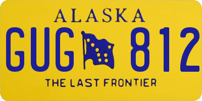 AK license plate GUG812