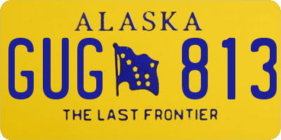 AK license plate GUG813