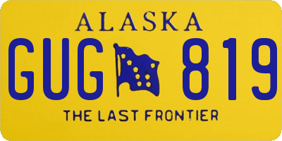 AK license plate GUG819
