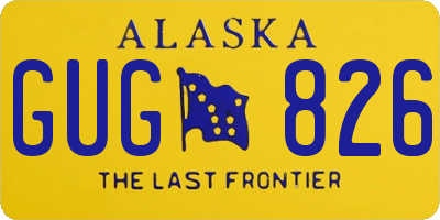 AK license plate GUG826