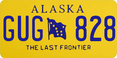 AK license plate GUG828