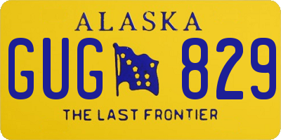 AK license plate GUG829