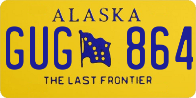 AK license plate GUG864