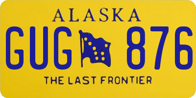 AK license plate GUG876