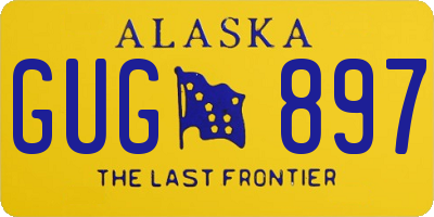 AK license plate GUG897