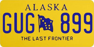 AK license plate GUG899