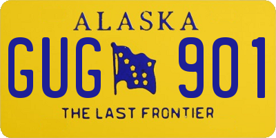 AK license plate GUG901