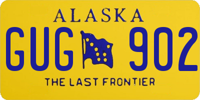 AK license plate GUG902