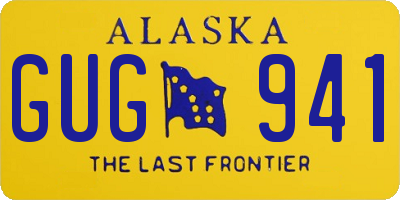 AK license plate GUG941