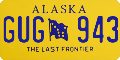 AK license plate GUG943