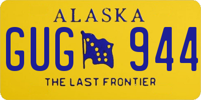AK license plate GUG944