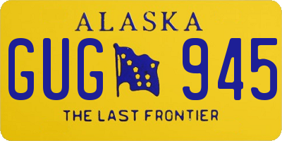 AK license plate GUG945