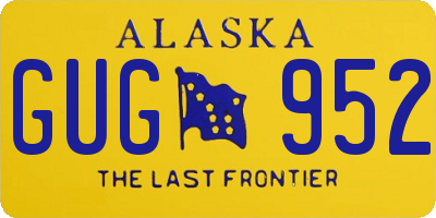 AK license plate GUG952