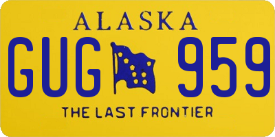 AK license plate GUG959