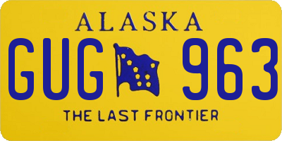 AK license plate GUG963
