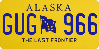 AK license plate GUG966