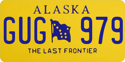 AK license plate GUG979