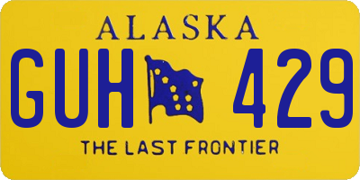 AK license plate GUH429