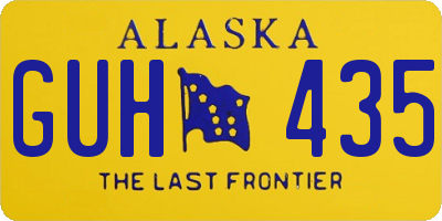 AK license plate GUH435