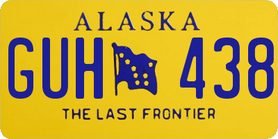 AK license plate GUH438