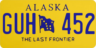 AK license plate GUH452