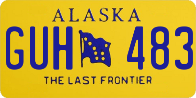 AK license plate GUH483