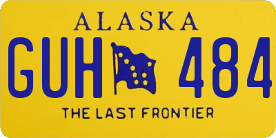 AK license plate GUH484