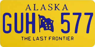 AK license plate GUH577
