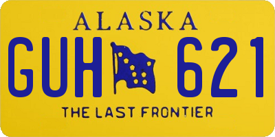 AK license plate GUH621