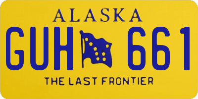 AK license plate GUH661