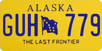 AK license plate GUH779