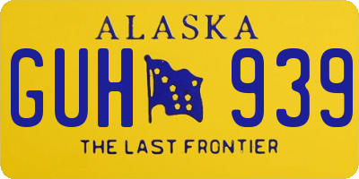 AK license plate GUH939