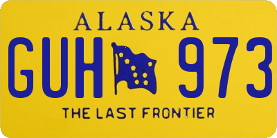 AK license plate GUH973