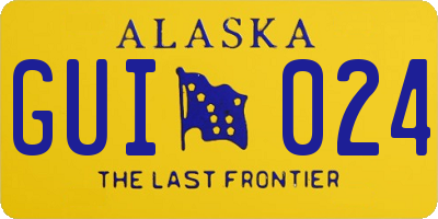 AK license plate GUI024
