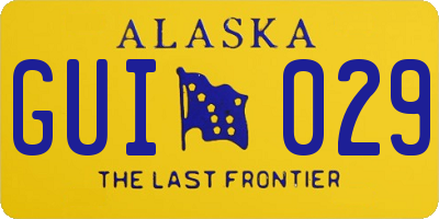 AK license plate GUI029