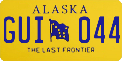 AK license plate GUI044