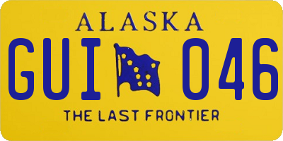 AK license plate GUI046