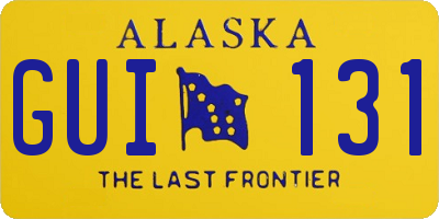 AK license plate GUI131