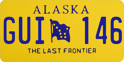 AK license plate GUI146